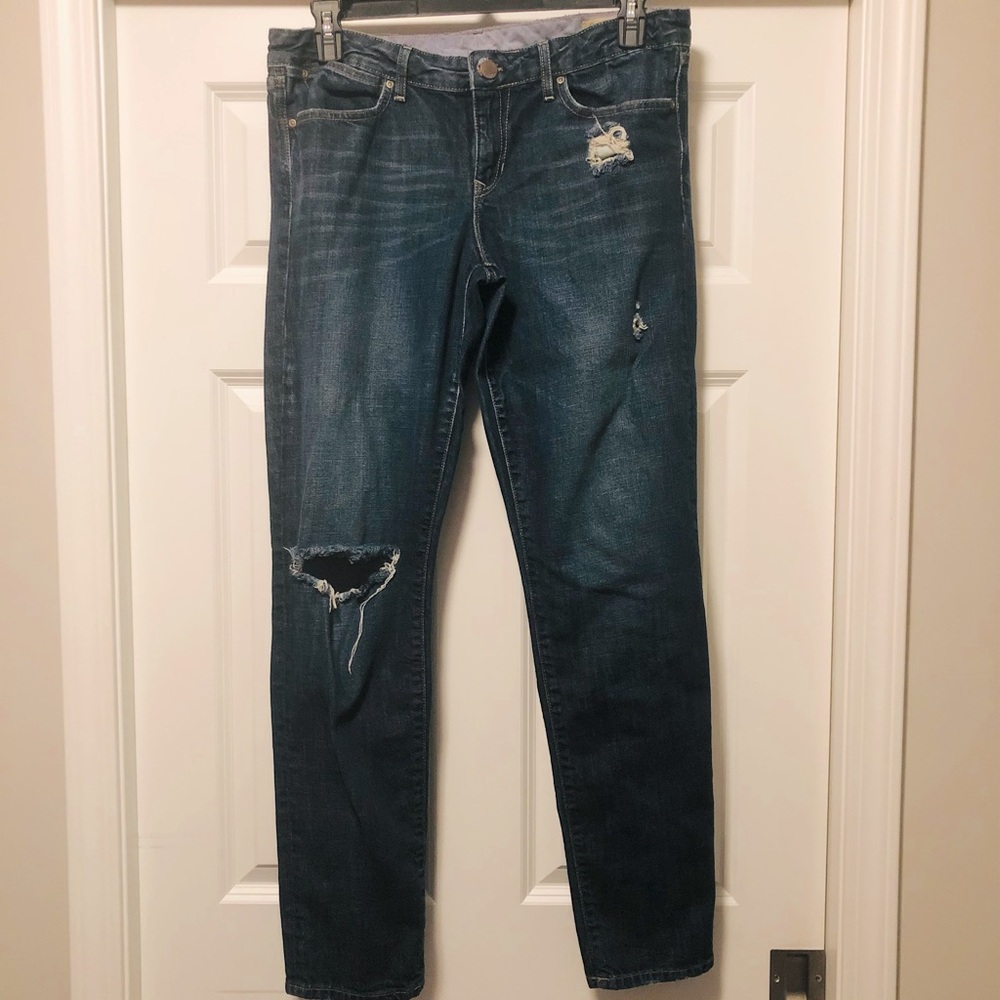 Gap - straight leg skinny jeans - size 14